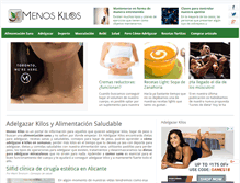 Tablet Screenshot of menoskilos.com
